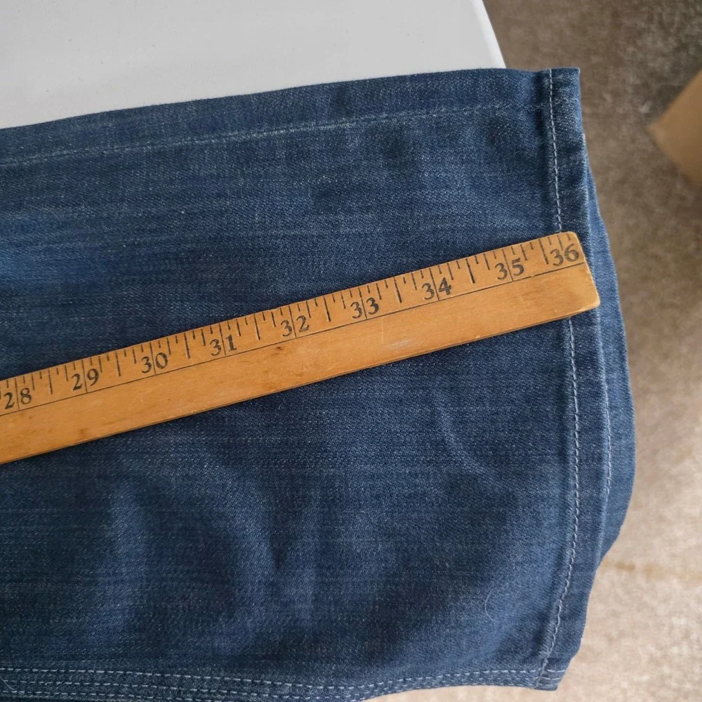 7 For All‎ Mankind Flynt Bootcut Jeans Dark Wash Embroidered Pockets Size 28